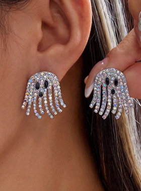 Women Halloween Ghost Earrings, Fun Halloween Accessories