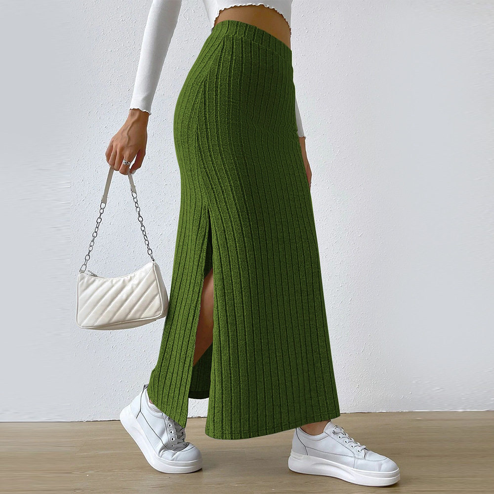 Long Skirts for Women Fall Stretchy Maxi Skirt for Work图片