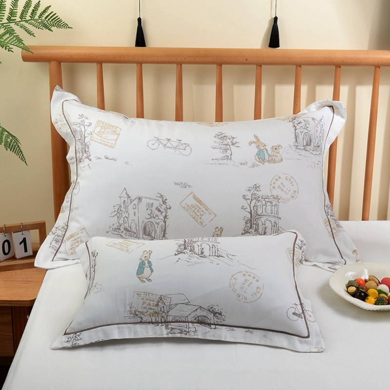 儿童枕头套纯棉婴儿乳胶枕套40x60整头套冰丝全棉宝宝小枕套30x50