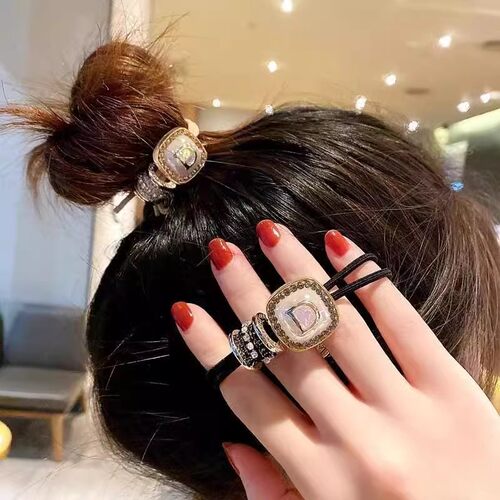 新款韩系扎头绳女高级感发圈2024年新款发绳网红橡皮筋百搭发饰品