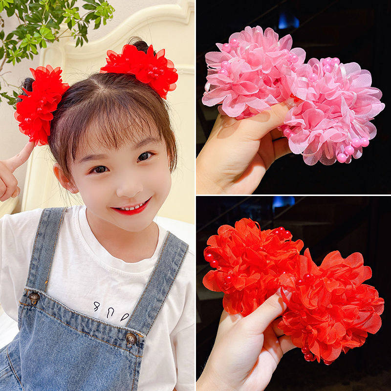 六一儿童节头花小女孩可爱发圈女童宝宝扎头发饰皮筋舞蹈表演头饰
