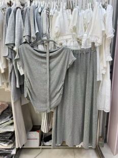 上衣高腰阔腿裤 甜美2026年夏季 气质百搭显瘦短袖 时尚 两件套女 韩版