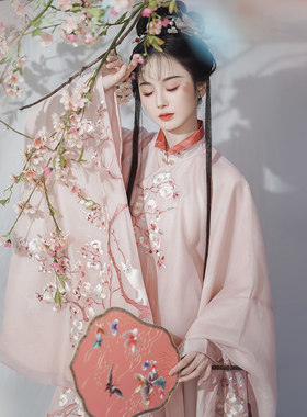 钟灵毓秀  杏花疏影 立领长衫 雪里吟香