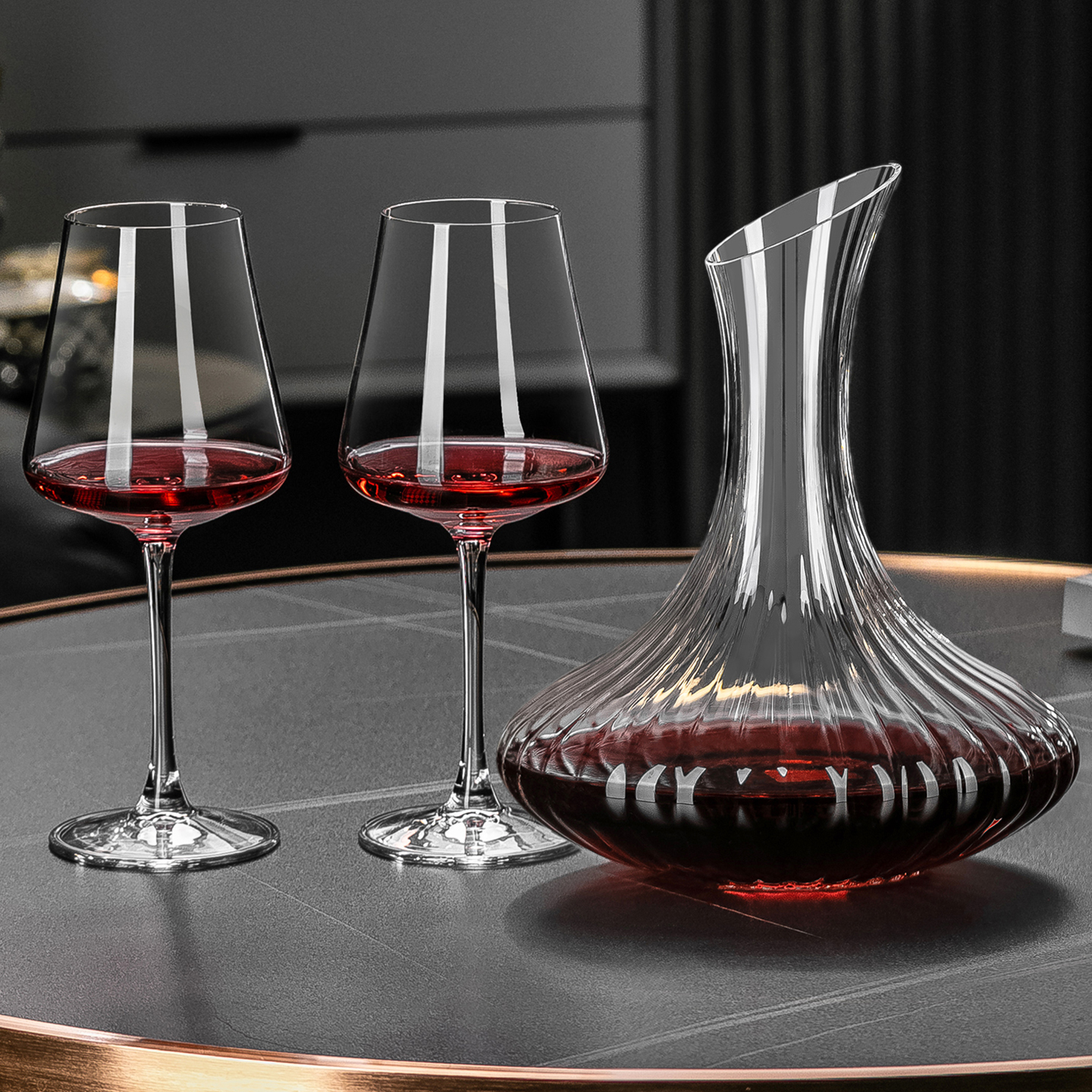 新款家用高档玻璃红酒醒酒器套装