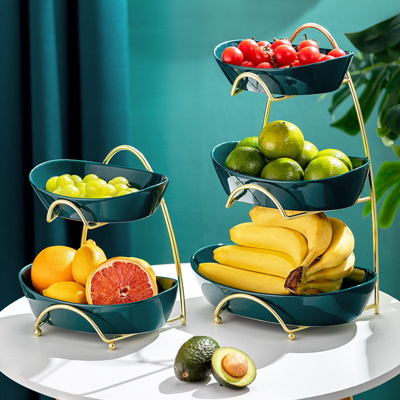 北欧轻奢风三层水果盘现代客厅茶几家用陶瓷高级网红水果盆零食盘|msdalam kategori pinggan mangkuk, pinggan mangkuk, mangkuk buah-buahan/plat buah-buahan/bakul buah-buahan - dari Buy2taobao.com untuk memberikan perkhidmatan ejen Taobao profesional membeli