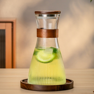 日式竖纹大容量凉水壶家用冷水壶