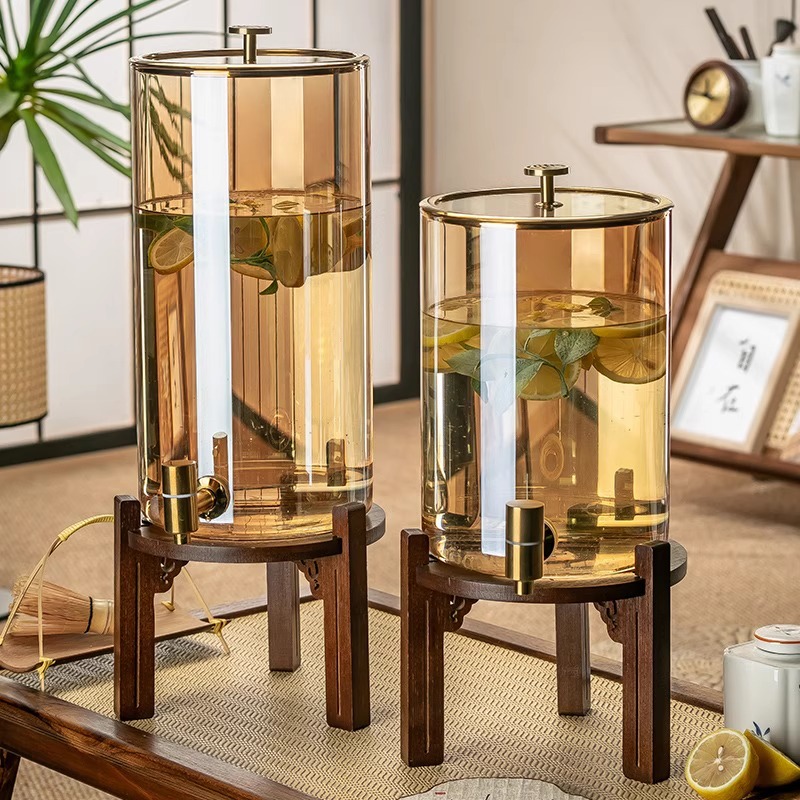 冷水壶带龙头耐高温玻璃家用