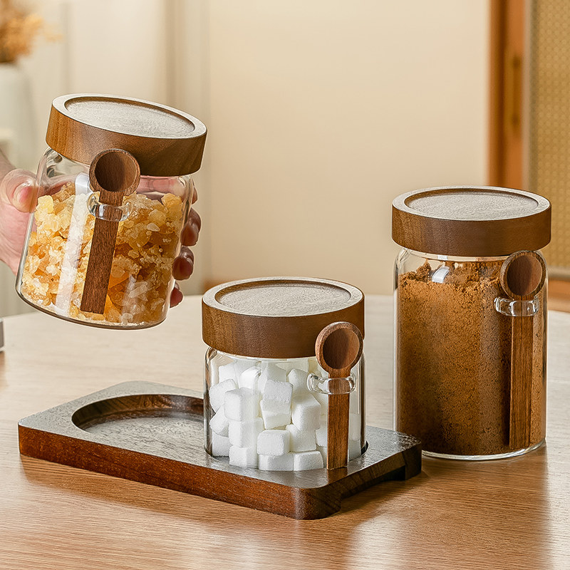 糖罐红糖储存罐家用白砂糖密封防潮罐厨房冰糖方糖带勺密封收纳罐,厨房/烹饪用具,密封罐,淘宝优惠券,粉丝福利购,淘宝优惠卷