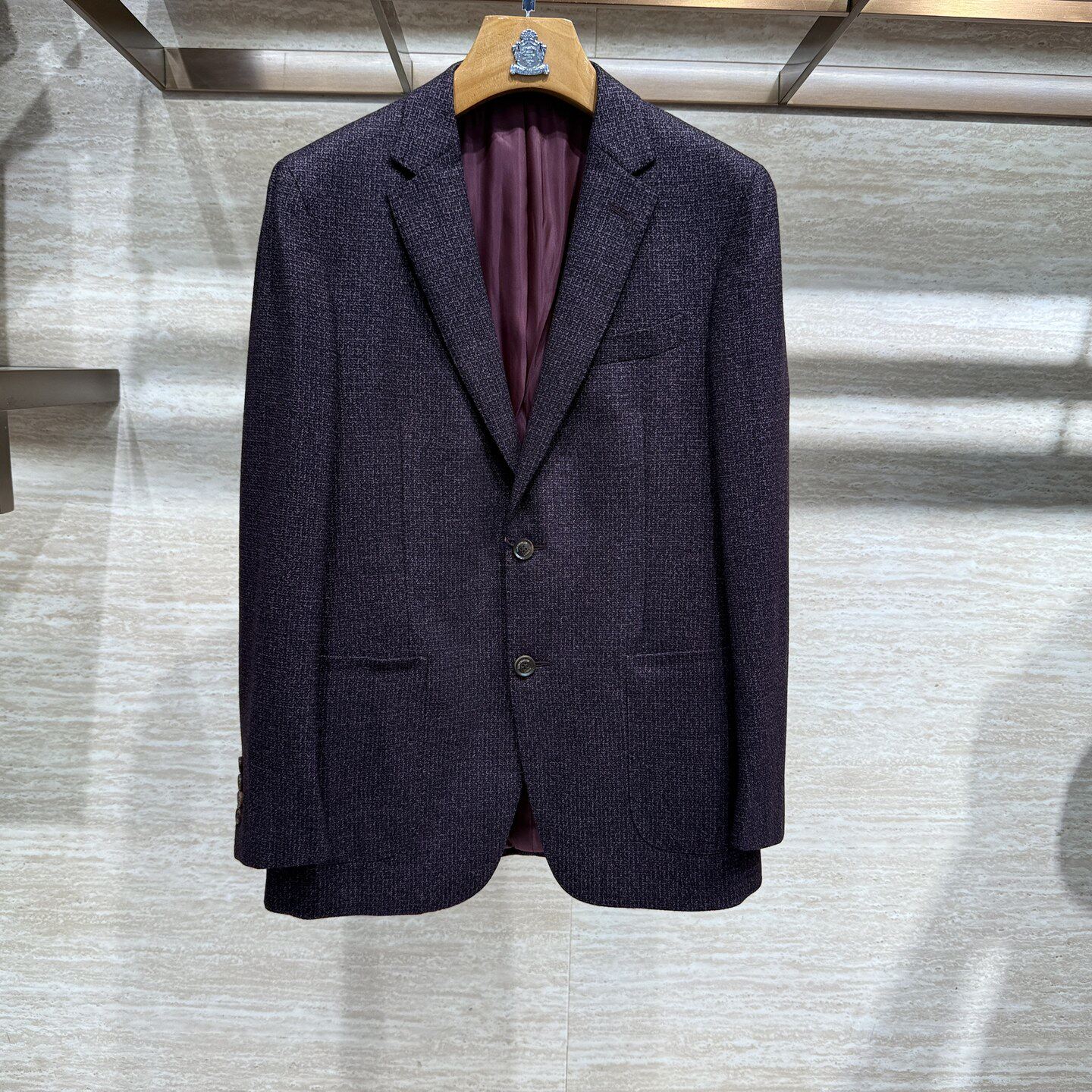 圣宝龙SAINTPAULON专柜正品秋冬男装绵羊毛西服单西外套SA516805