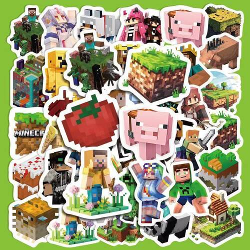 我的世界贴纸游戏周边行李箱贴画
