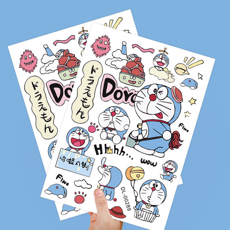 叮当猫贴纸行李箱电动汽车哆啦a梦大尺寸笔记本电脑防水ipad装饰