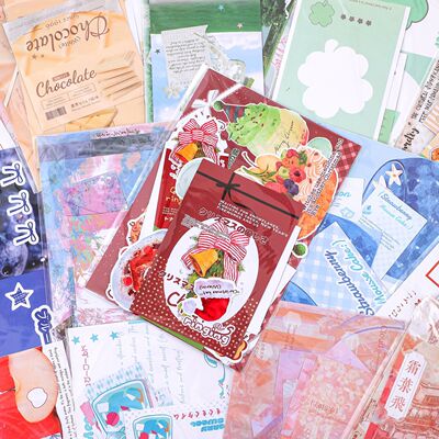 折页文创清新混合随心配卡头卡背