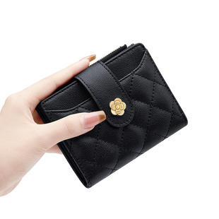 保罗真皮钱包女士2024新款多卡位卡包零钱包高档精致迷你卡夹钱夹