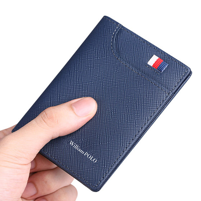 英皇保罗真皮小卡包男超薄男士证件包信用卡皮夹驾驶证皮套钱包