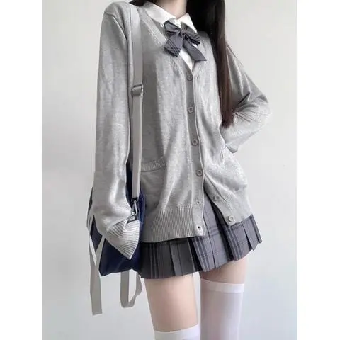 女春秋款单排扣毛衣甜美学院风针织jk长袖外套感校供日系开衫,女装/女士精品,时尚套装,淘宝优惠券,粉丝福利购,淘宝优惠卷