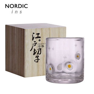 北欧极简!煎鸡蛋杯 出口芬兰威士忌杯酒杯洋酒杯子啤酒中古杯ins