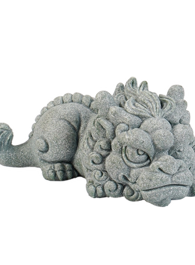 青砂石招财新中式桌面天禄貔貅