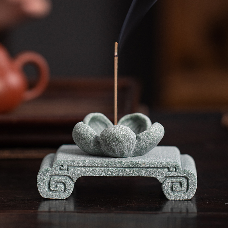 新中式梅花瓣香插摆件