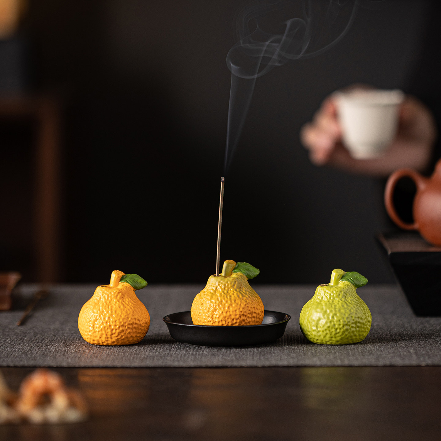 创意大吉大利丑橘茶宠摆件家用室内香薰炉线香插香托香座桌面装饰,家居饰品,香托/香盘/香座/香插,淘宝优惠券,粉丝福利购,淘宝优惠卷