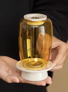 创意玻璃油灯复古桌面装饰品摆件