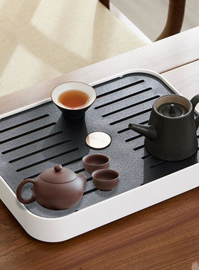 茶盘托盘家用2022新款客厅家用小型茶台茶具功夫干泡沥水单独茶杯