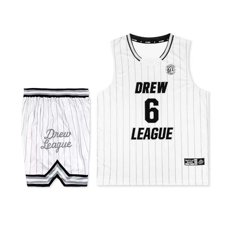 定制斗者美式篮球服德鲁联赛宽松背心夏季健身宽肩速干训练服套装