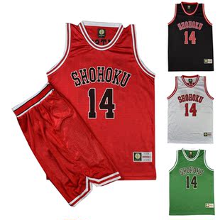 SD灌篮高手湘北队服14号三井寿背心篮球服套装比赛团队定制订做