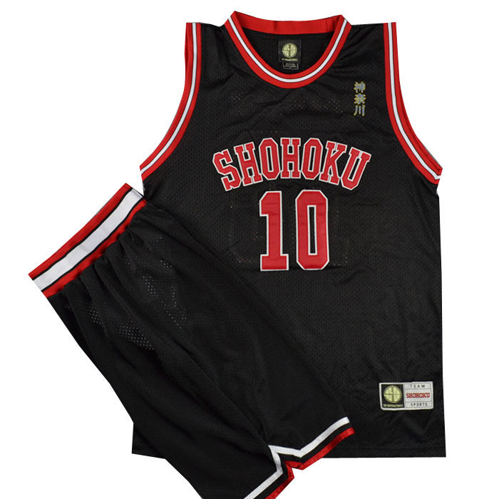 刺绣灌篮高手樱木花道湘北10号篮球衣服背心套装男女运动服街球