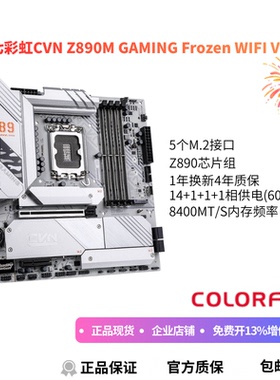 七彩虹CVN Z890M Frozen GAMING WIFI V20 MATX电竞板U套装