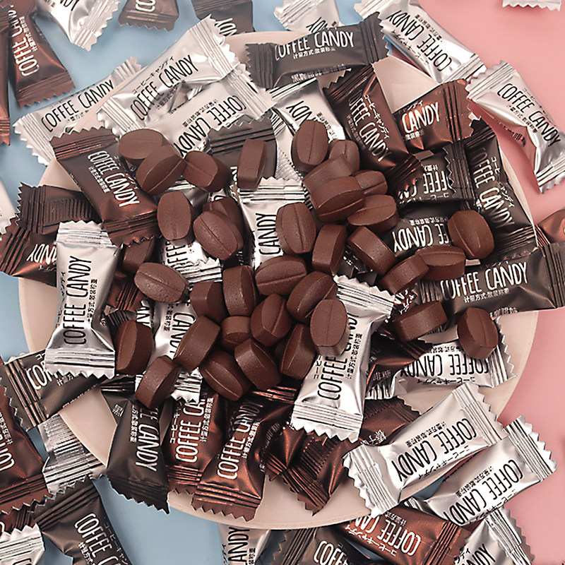 即食咖啡味糖果办公室休闲零食提神黑咖啡原味随时携带前台招待糖