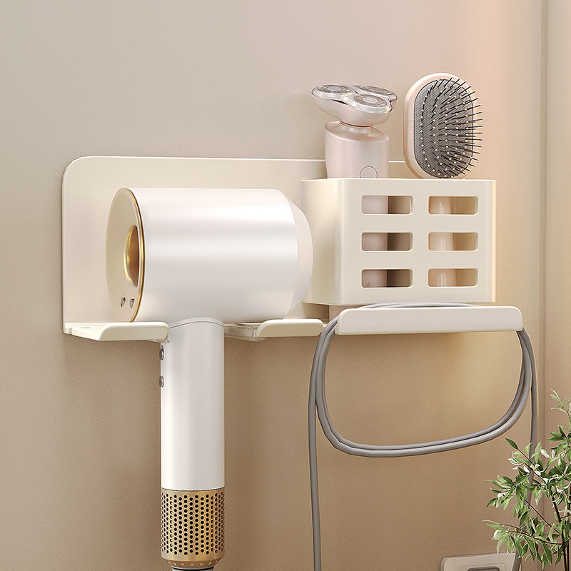 吹风机置物架壁挂式免打孔多功能收纳架浴室卫生间收纳神器墙上,家庭/个人清洁工具,吹风机置物架,淘宝优惠券,粉丝福利购,淘宝优惠卷