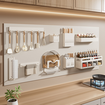 厨房引磁软布贴片磁吸置物架