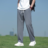 冰丝裤风男裤子夏季纯色休闲裤直筒裤九分裤潮8262-p55，男装休闲裤，电商A016
