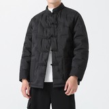 羽绒服冬季男士唐装风复古立领外套短款中式保暖上衣1170p215，男装羽绒服，电商A016