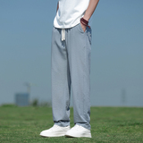 冰丝裤风男裤子夏季纯色休闲裤直筒裤九分裤潮8262-p55，男装休闲裤，电商A016