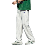 风亚麻裤男夏款黑白色长裤棉麻休闲直筒裤子DSA016-8209-P75，男装休闲裤，电商A016