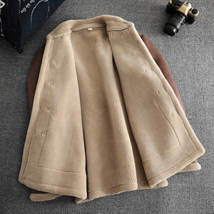 风棉衣男女冬款中式汉服皮毛一体加绒加厚保暖外套1203-P158图片