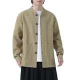 风亚麻外套开衫夏季新中式长袖衬衫男装西服DSA016-1176-P90，男装西服，电商A016
