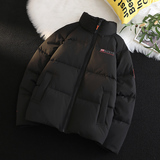 2025冬季新款羽绒服男短款立领宽松黑色保暖休闲外套1171-p215，男装羽绒服，电商A016