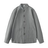 平铺风苎麻外套男士春唐装棉麻长袖衬衫西服DSA016-1176-P85，男装西服，电商A016