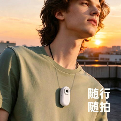 拇指运动相机高清磁吸挂脖防抖随身校园学生党户外骑行拍摄记录仪