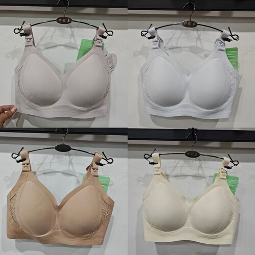 上开扣无钢圈BCD杯哺乳文胸内衣