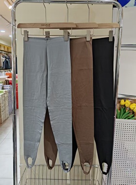 秋季新款慕斯绒高弹打底裤女无痕可外穿内搭休闲保暖踩脚秋裤C180