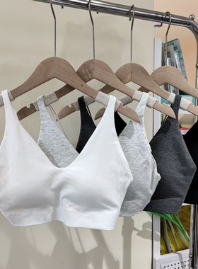 新款无痕美背抹胸内衣女V领露背小吊带内搭打底文胸舒适裹胸2521