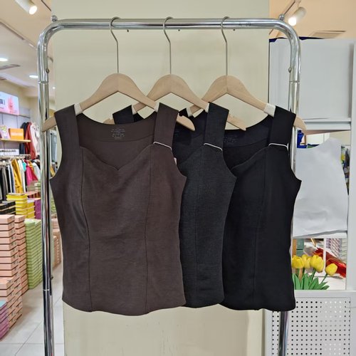 女士带胸垫免穿文胸保暖内衣背心