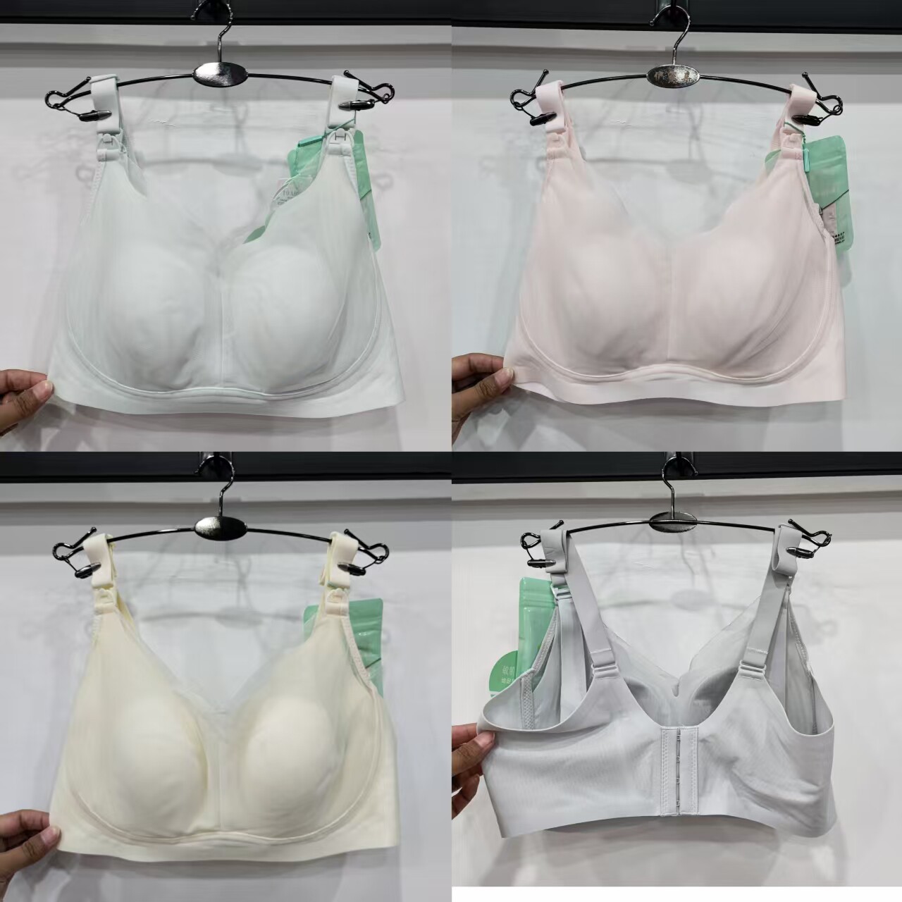 十月独宠兔耳杯上开口哺乳文胸罩