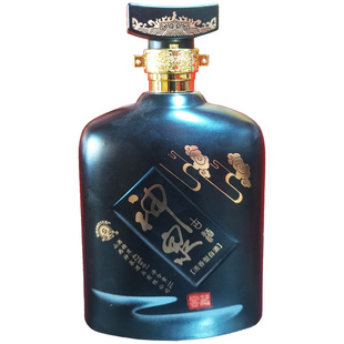 山西名酒纯粮中度清香型白酒神泉古酒黑瓶窖藏42度1000ml特惠包邮