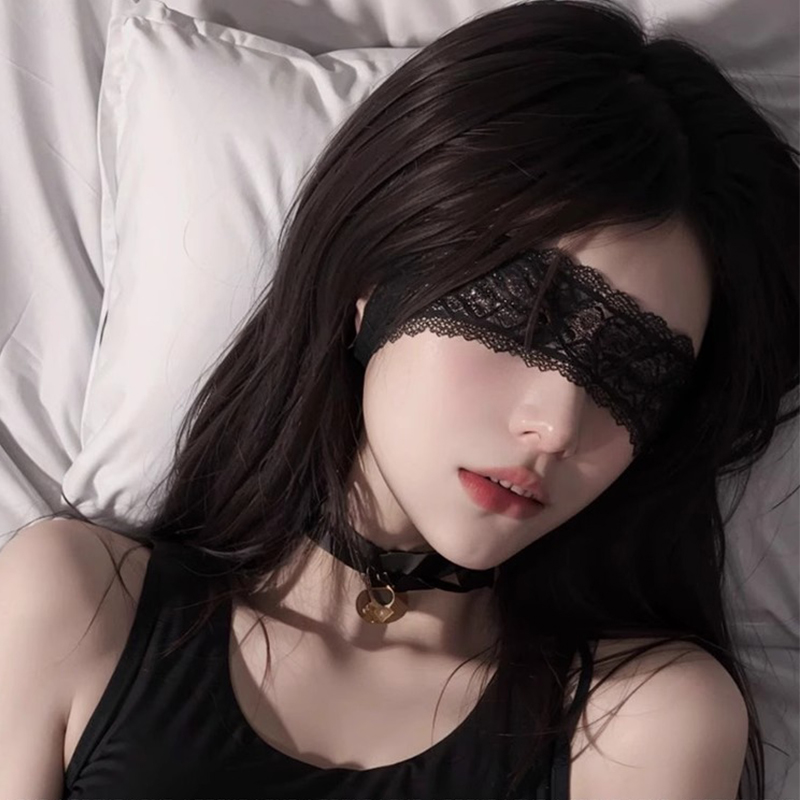 蕾丝眼罩禁欲系遮眼情调丝带可爱兔女郎面具性感蒙眼发箍猫女发饰