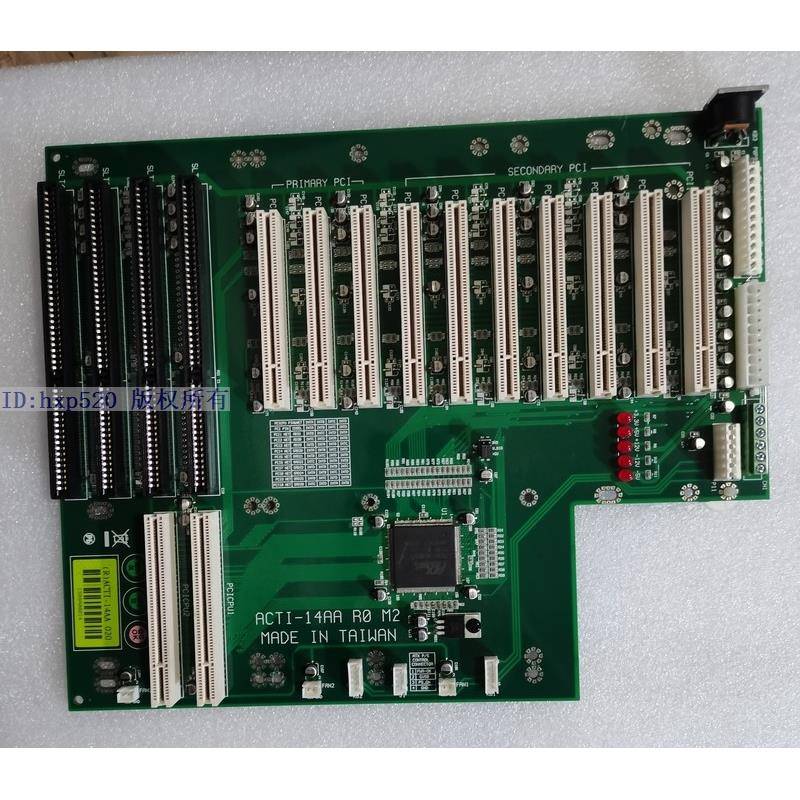 原装拆机ACTI-14AA 工控机工业底板 10个PCI槽 ACTI-14AA工业母板