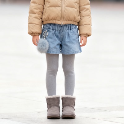 特价新款秋冬童装女孩子短裤弹力运动时尚休闲运动中大童104296